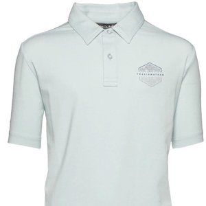 Travis Mathew "Sun Rays" Polo Size Large - Heather Neptune Green